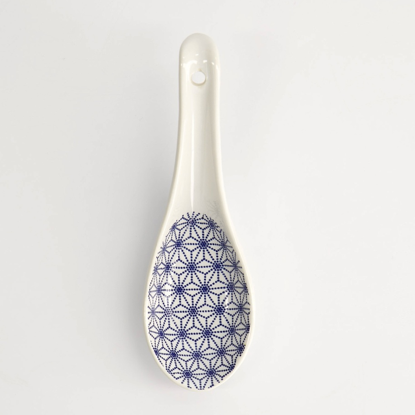 Porcelanowa Łyżka Azjatycka Nippon "Gwiazdki" – 14,5 cm