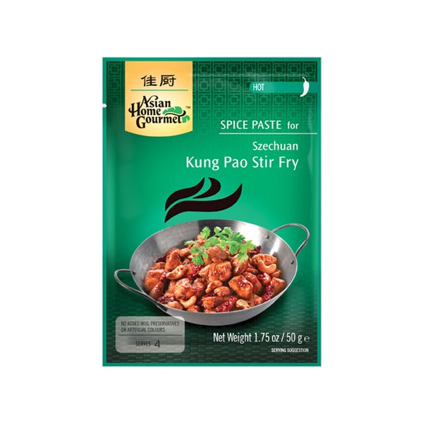 AHG Spice Paste for Szechuan Kung Pao Stir Fry 50g – Ostra Pasta do Kurczaka Kung Pao po Syczuańsku
