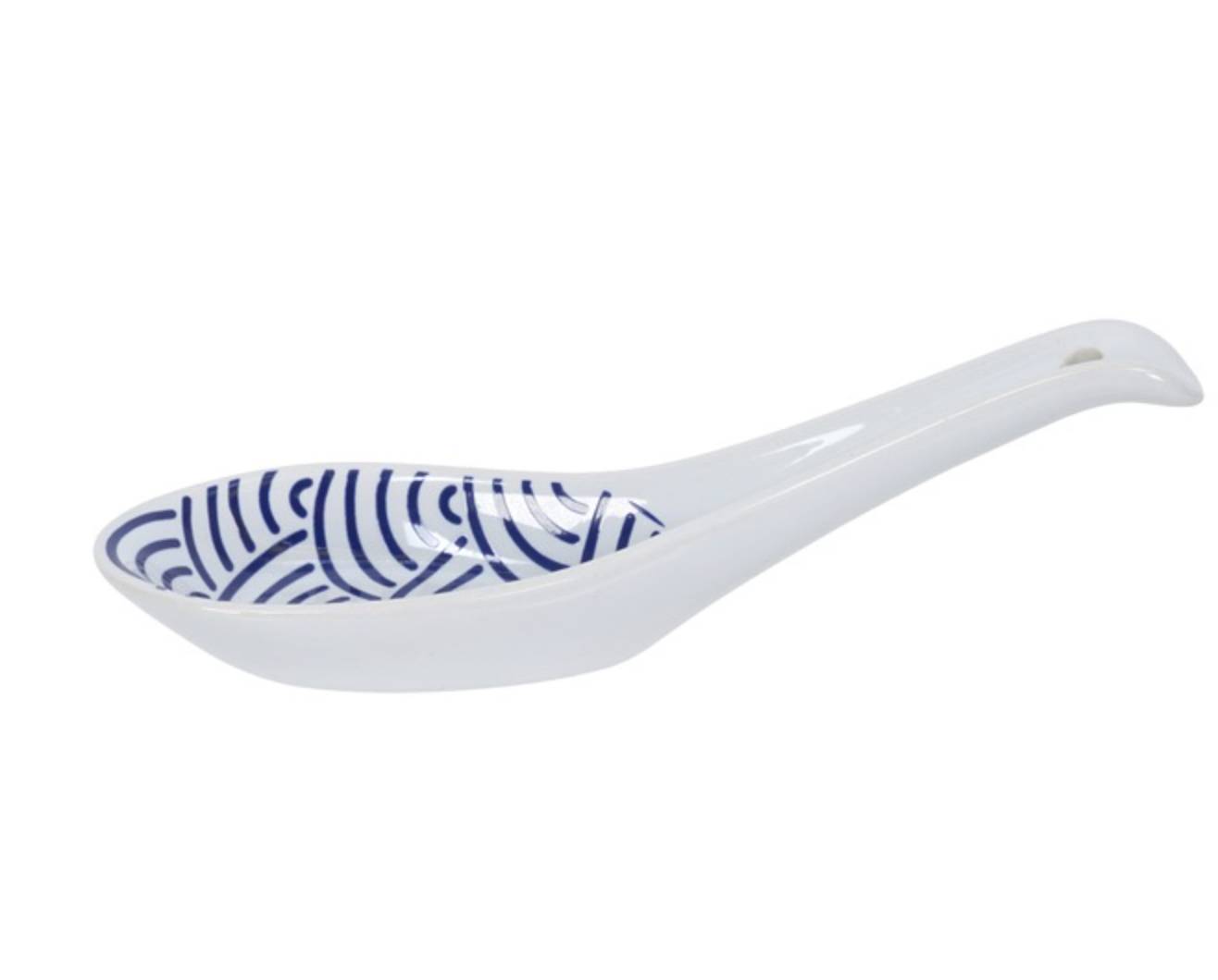 Łyżka do miso biało niebieska Wave 14,5 cm – Asia Deli