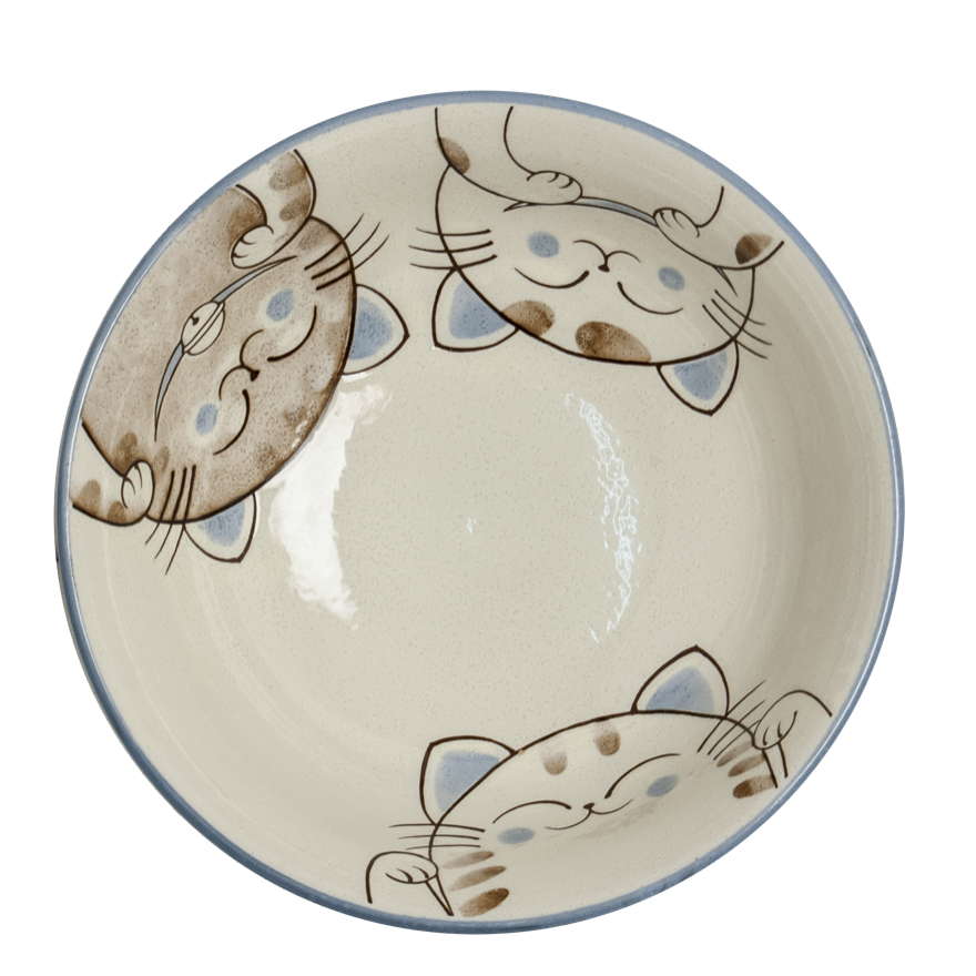Ceramiczna Miska do Ramenu Three Cats (Wnętrze) 1000 ml – Edo Japan