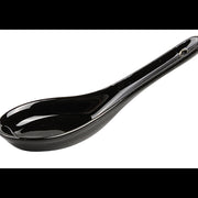 Ceramiczna Łyżka Azjatycka do Zup Black Połysk 13,5 cm