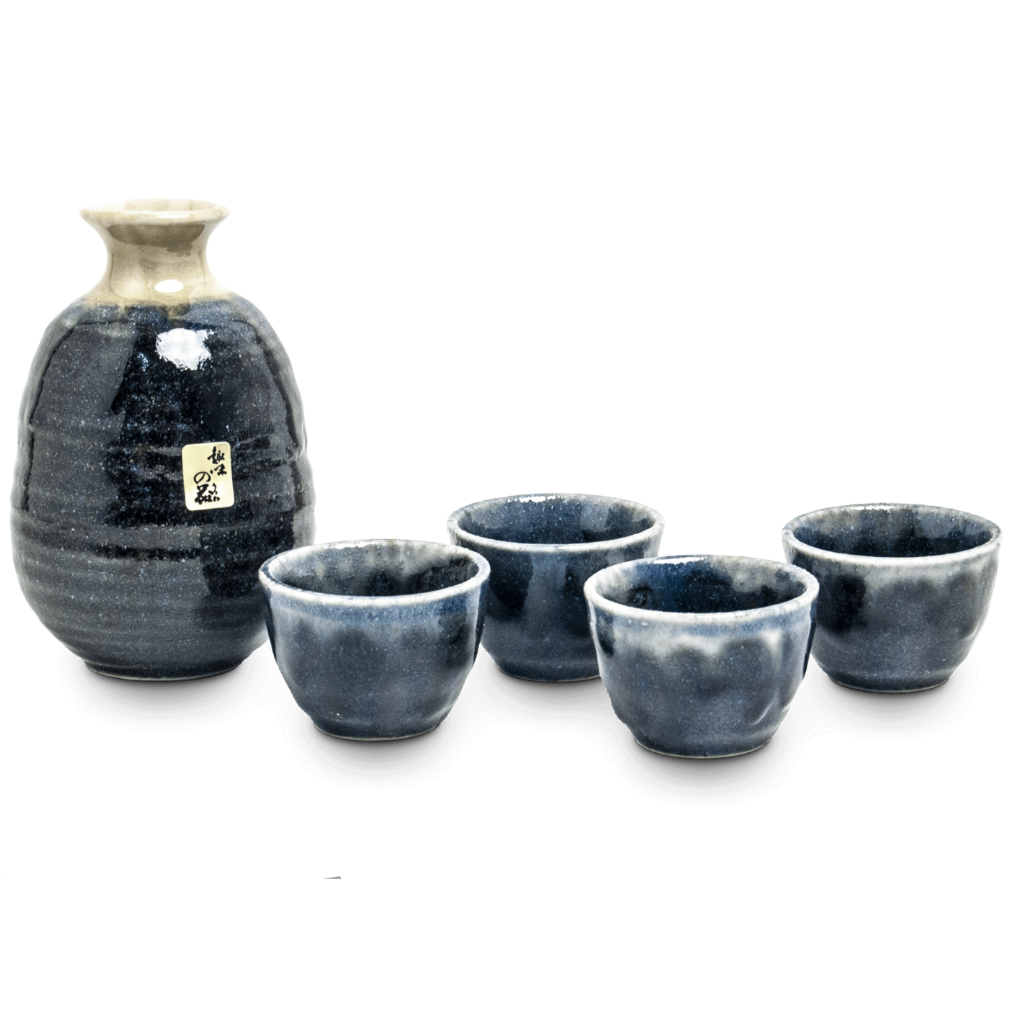 Ceramiczny Zestaw do Sake (5 Elementów)