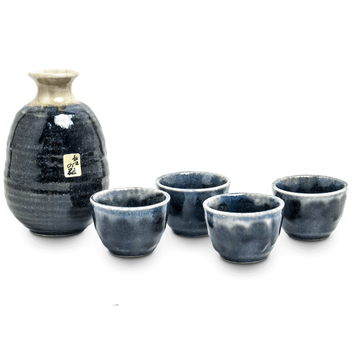 Ceramiczny Zestaw do Sake (5 Elementów)
