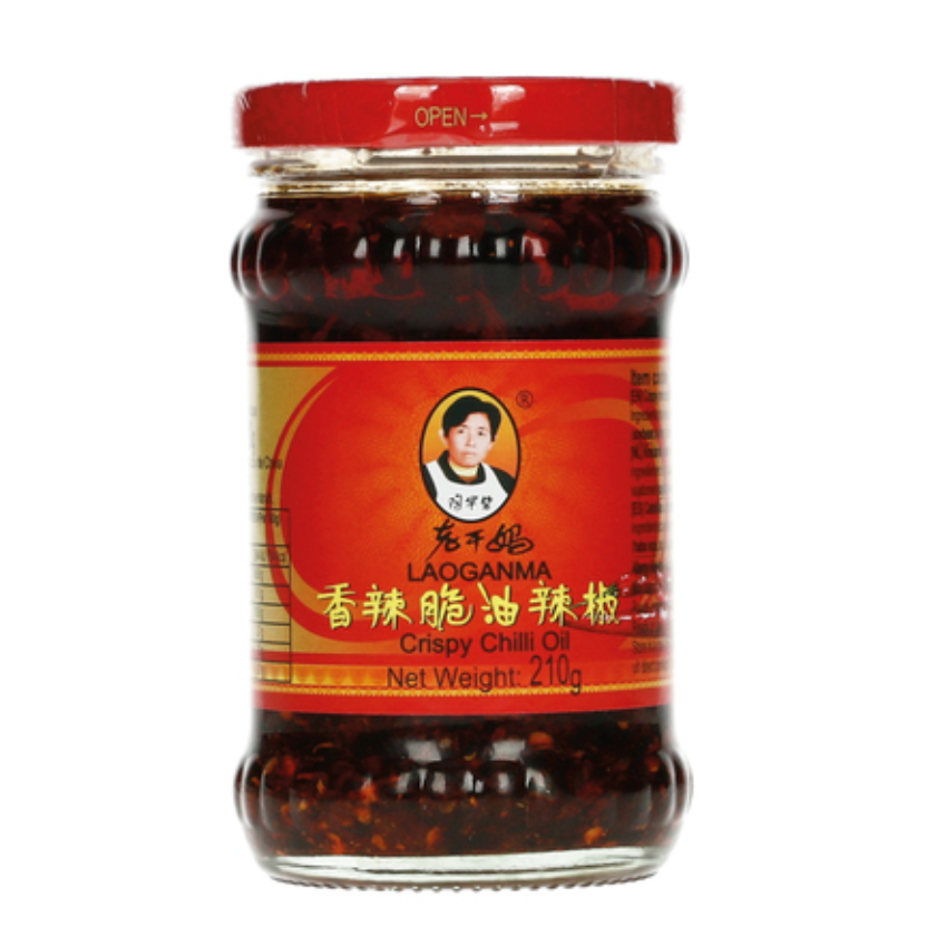 Chrupiące Chili w Oleju Sojowym Lao Gan Ma (Crispy Chilli Oil) 210g