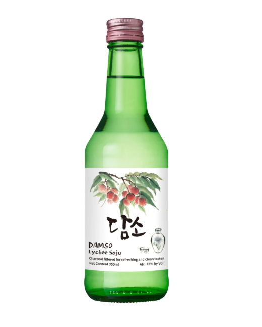 Damso Lychee Soju 375ml – Koreański Alkoholowy Napój Smakowy
