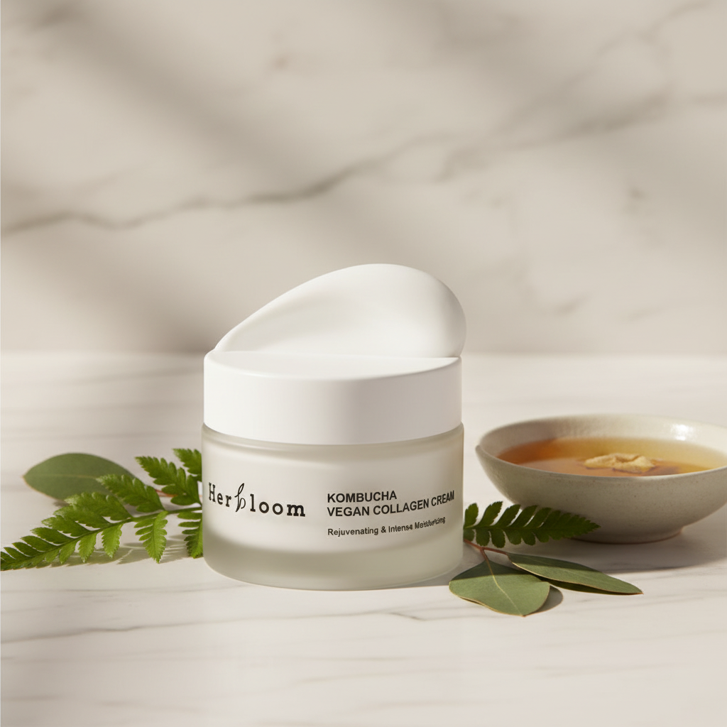 Herbloom Kombucha Vegan Collagen Cream – Wegański Krem Odmładzający z Kolagenem i Kombuchą 50 ml