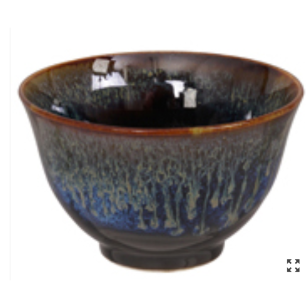 Japońska Ceramiczna Czarka do Herbaty Tokyo Design Studio Tenmoku Blue 150ml
