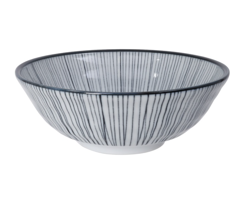 Japońska Porcelanowa Miska do Ramenu Tokyo Design Studio Sendan Black 1000ml
