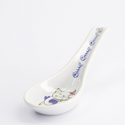 Japońska Łyżka Porcelanowa do Ramenu Kawaii Multi Cat 13,8 cm
 