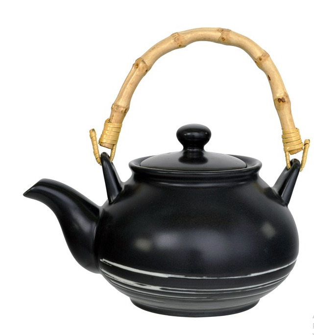 Japoński Czajnik Porcelanowy Black Maru 500 ml – Esencja Herbacianego Rytuału