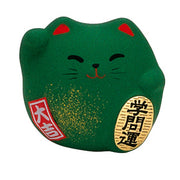 Japoński Kot Szczęścia Maneki-neko Zielony 6 cm 