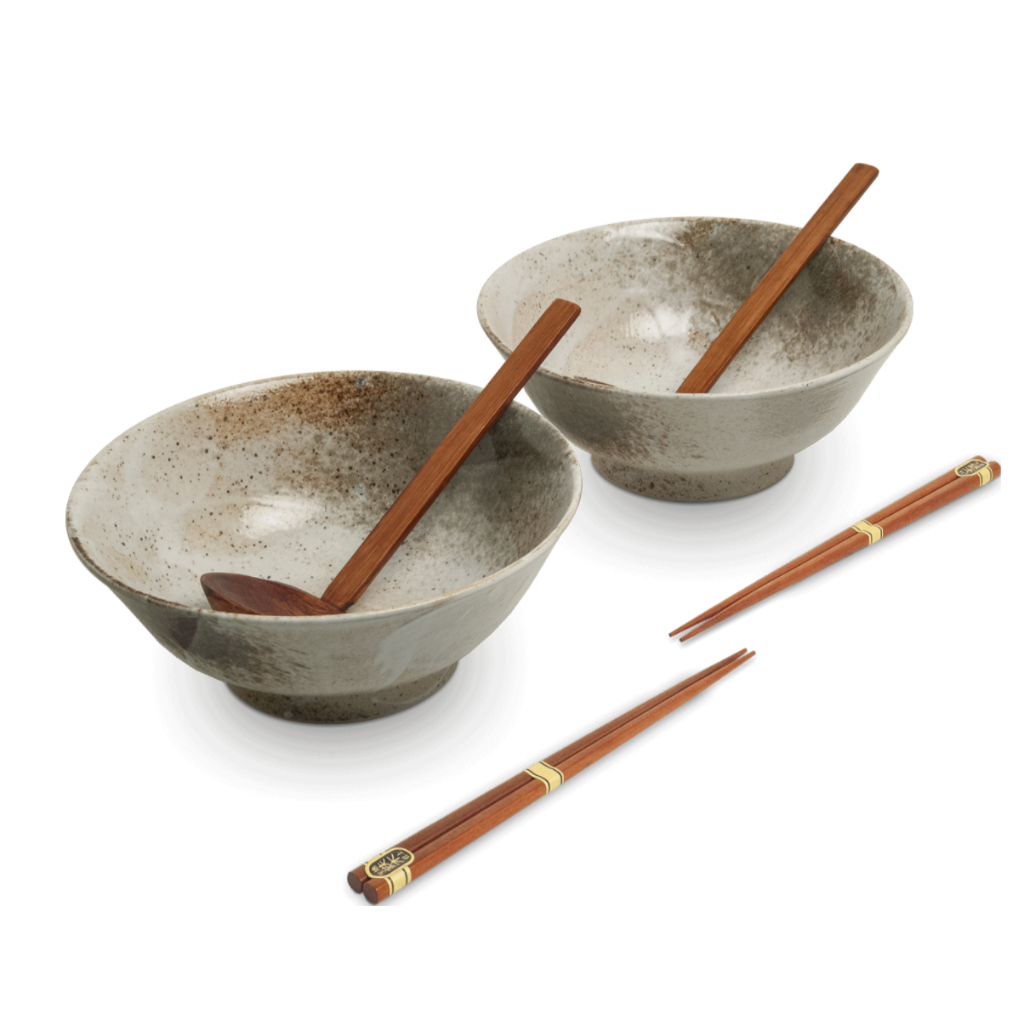 Japoński Zestaw do Ramenu dla 2 Osób Hikari Brown 1000 ml – Edo Japan