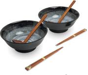 Japoński Zestaw do Ramenu dla 2 Osób Kuro 1000 ml – Edo Japan (Handmade)