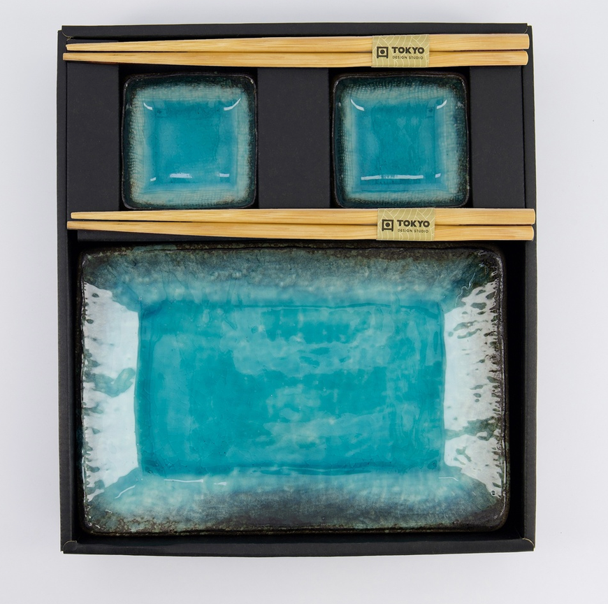 Japoński Zestaw do Sushi dla 2 Osób Yamasaku Sky Blue – Tokyo Design Studio