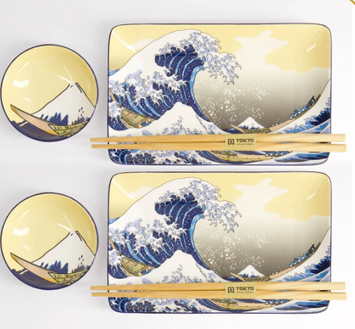 Japoński Zestaw do Sushi dla 2 osób Hokusai – Tokyo Design Studio