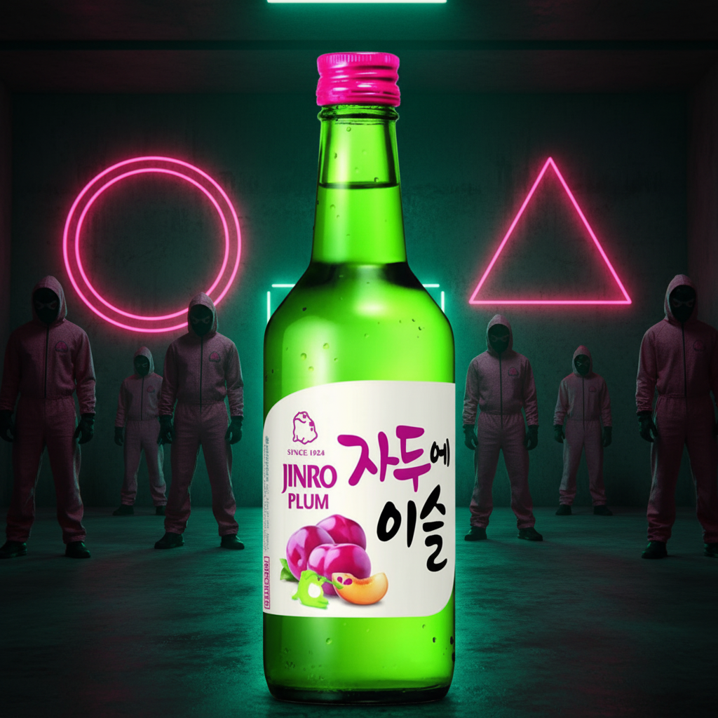 Koreańskie Soju Jinro Plum (Śliwka) 13% 360 ml