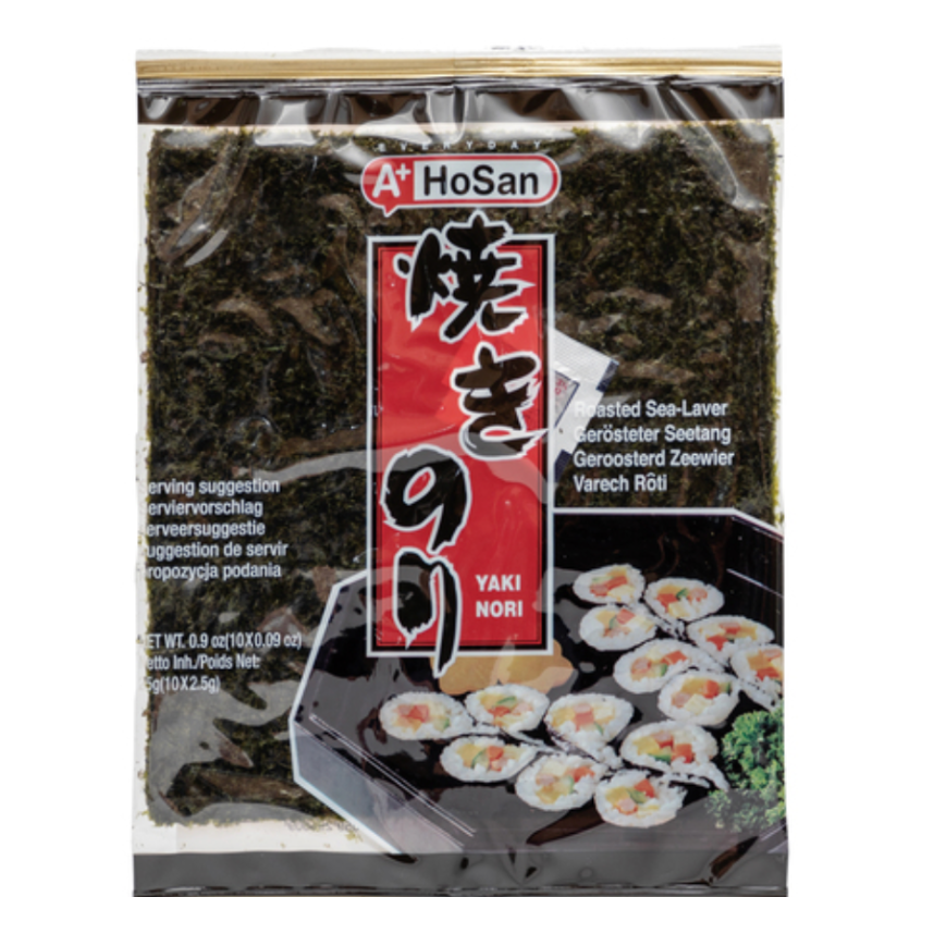 Nori do Sushi A+ HoSan 25 g – 10 Listków Yaki Nori