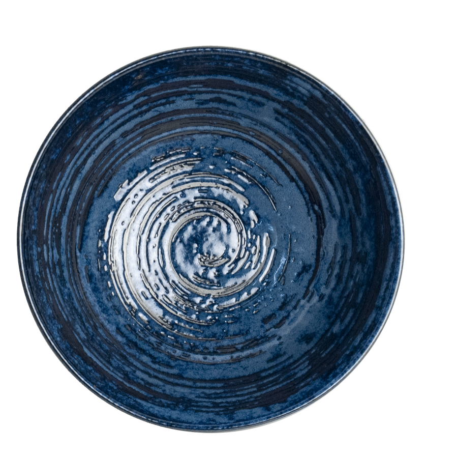 Oryginalna Japońska Miska Ramen Deep Blue 1000 ml – Made in Japan