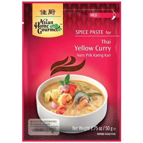 Pasta Żółte Curry Thai Yellow Curry Asian Home Gourmet 50 g&nbsp;