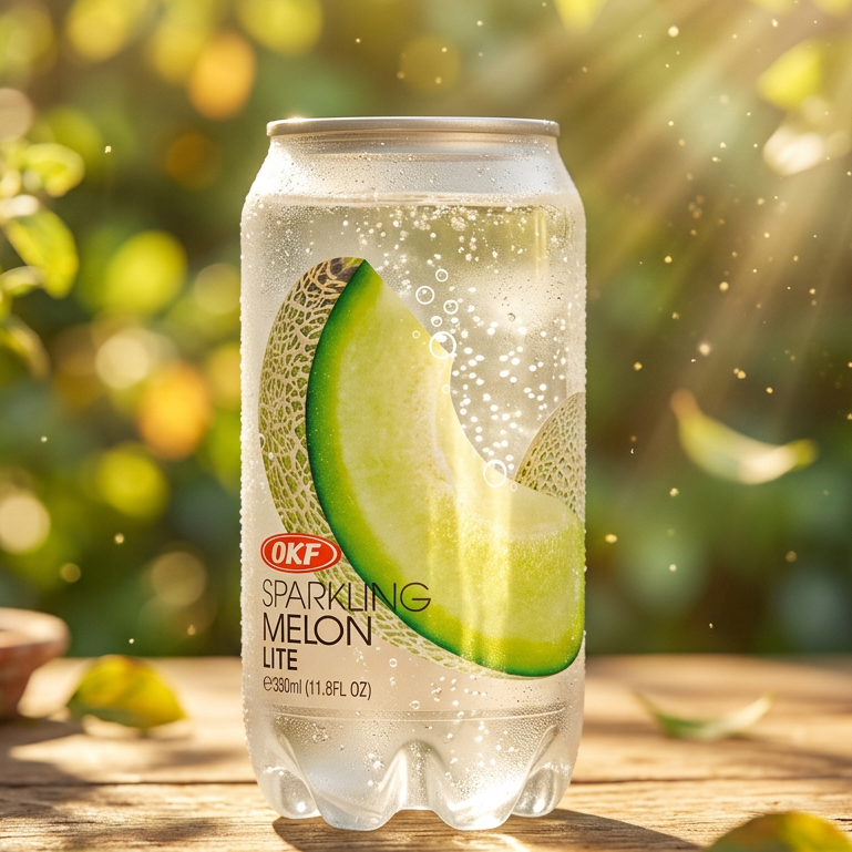 OKF Sparkling Melon Lite 350 ml – Koreańskie Orzeźwienie w Stylu K-Pop!