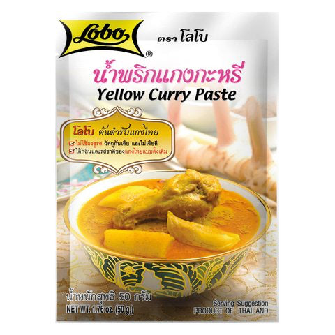 Tajska Żółta Pasta Curry LOBO 50 g 