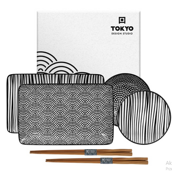 Zestaw do Sushi Tokyo Design Studio Nippon Black dla 2 osób