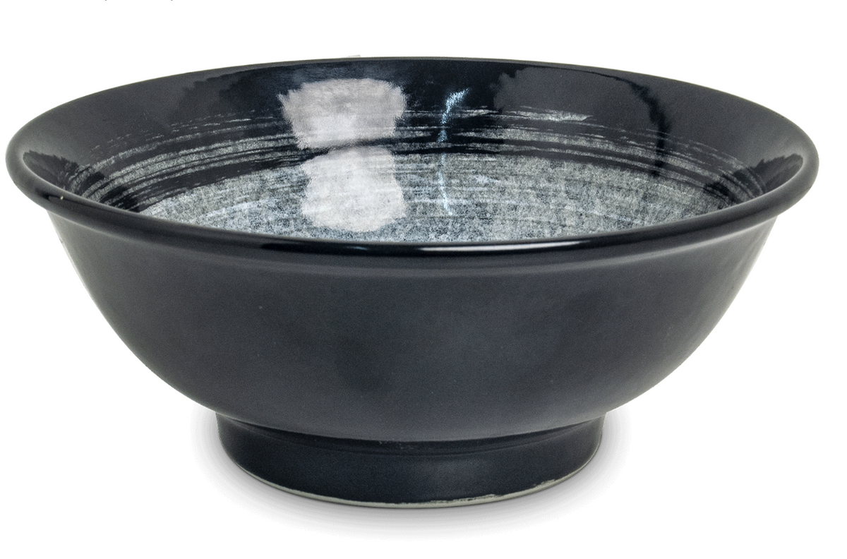 Japońska ceramiczna miska do zupy Udon i Ramen – Kuro (EDO JAPAN)