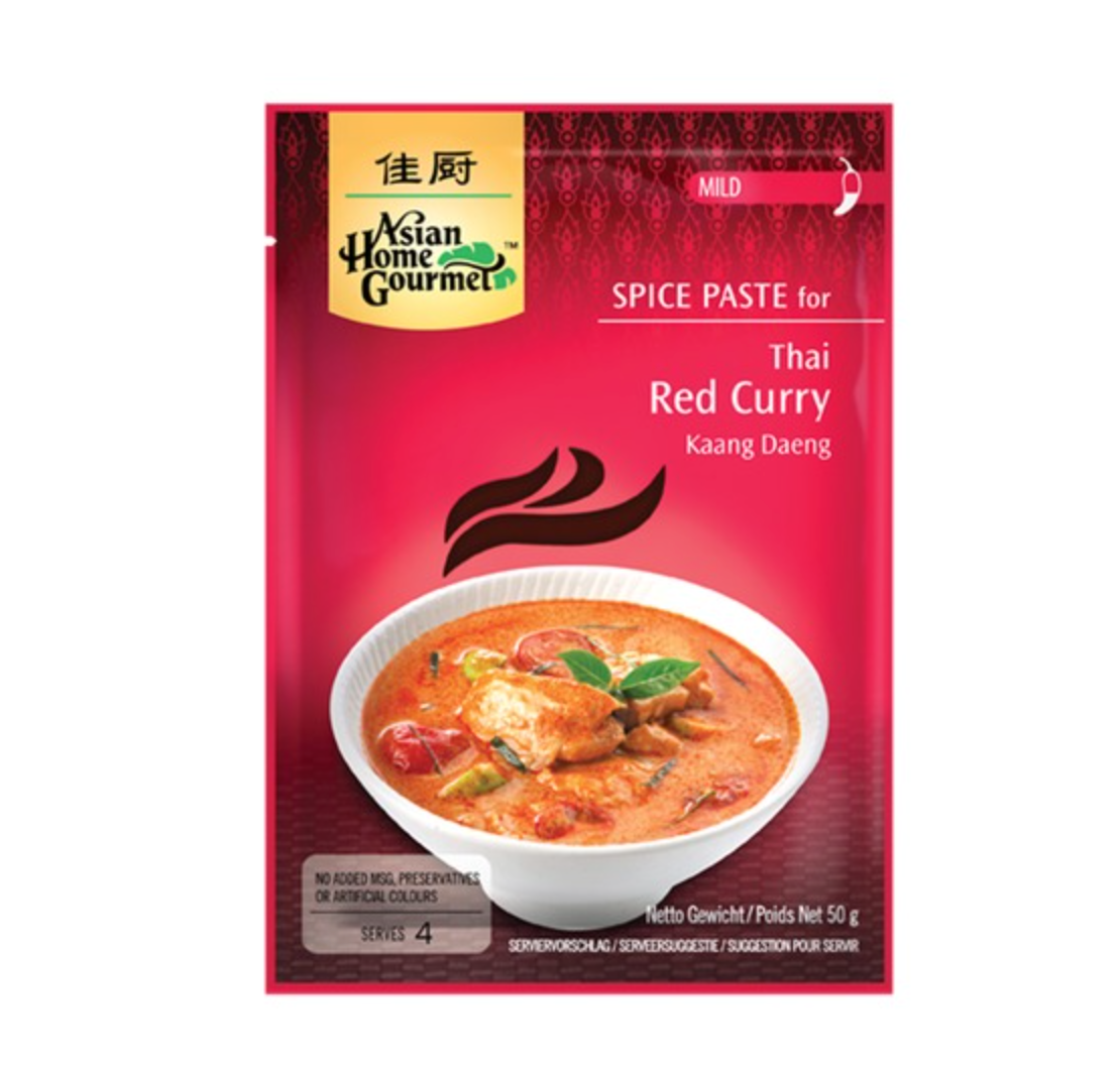 Pasta do czerwonego curry AHG 50 g – Asia Deli