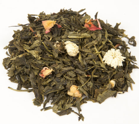 Herbata zielona Sencha z truskawką i lychee premium 100 g